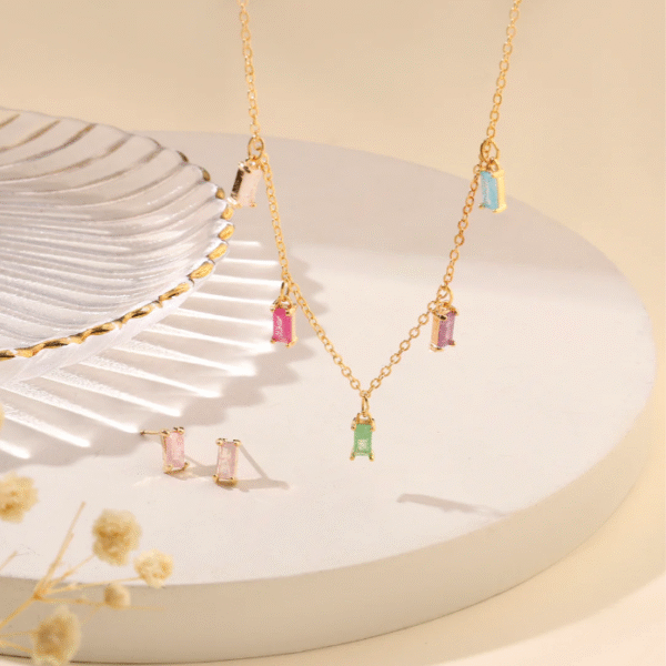 Lagoon Necklace and Earrings Set - Image 2