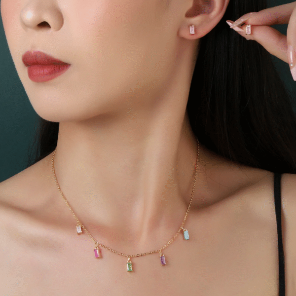 Lagoon Necklace and Earrings Set - Image 3